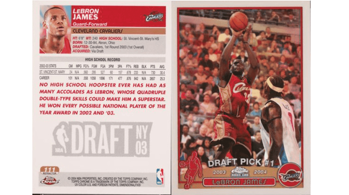 Anatomy of a fall: Why 2003 LeBron James Topps card is plummeting