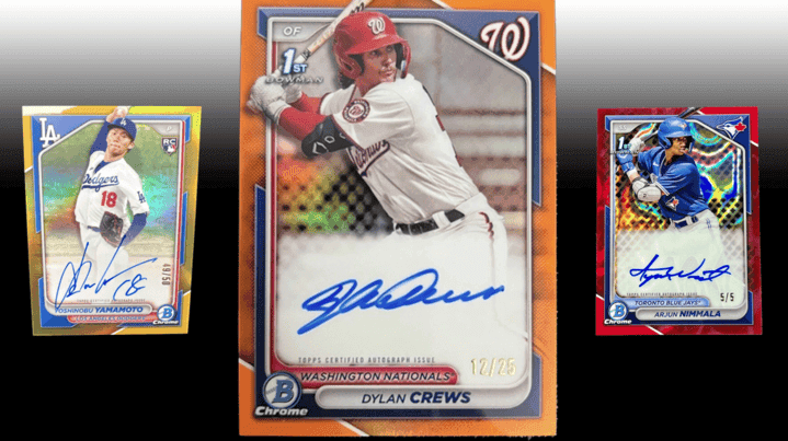 Cover Image for Dylan Crews dominates 2024 Bowman sales after first week