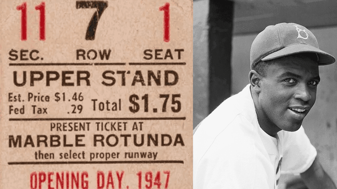 Jackie Robinson debut ticket among most 'special' pieces of sports memorabilia