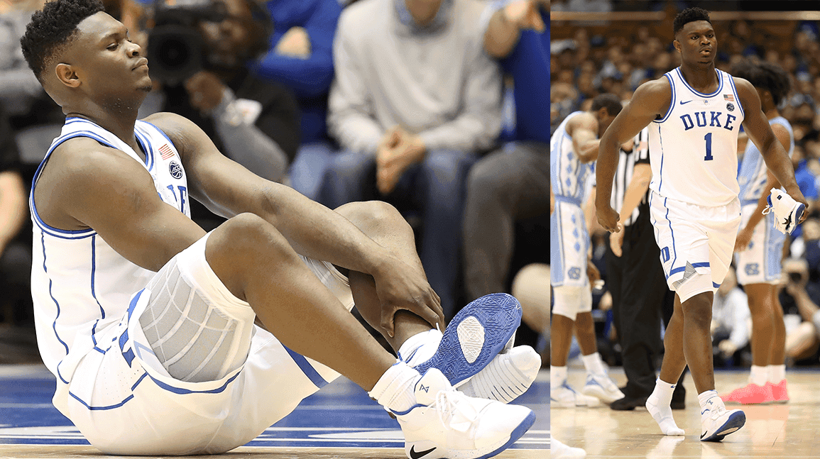 Zion’s infamous blown-out Nike sneaker surfaces at public auction