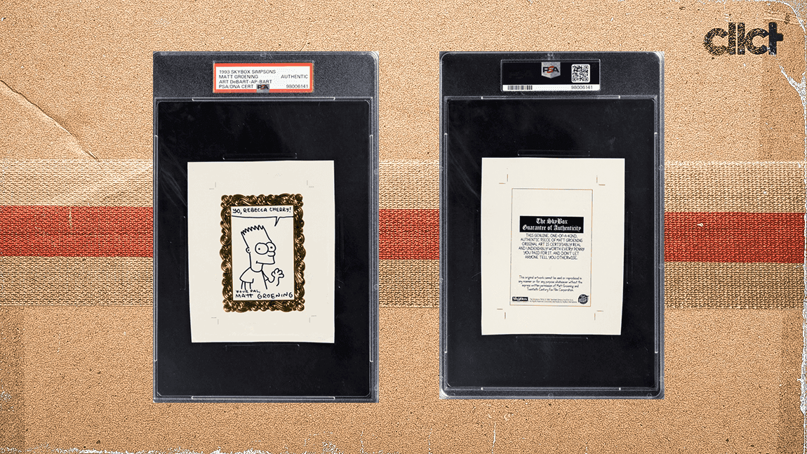 Rarest version of 'Simpsons' Art DeBart card goes to auction