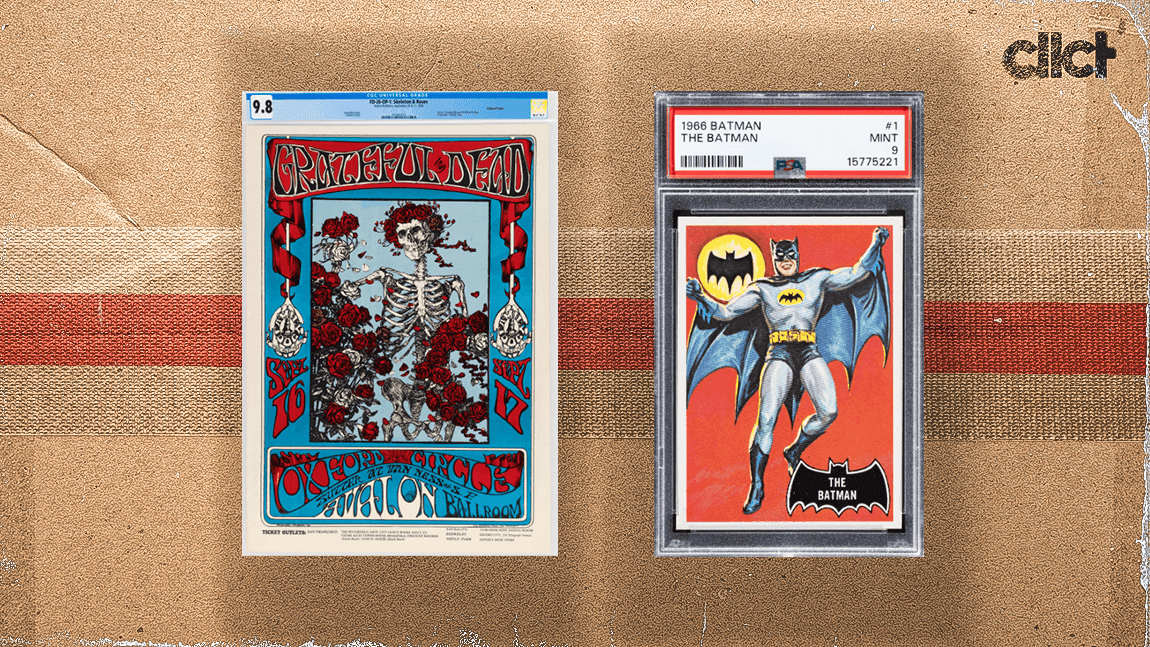 Auction preview: Grateful Dead concert poster, Batman 'rookie' card