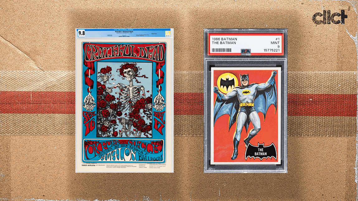 Cover Image for Auction preview: Grateful Dead concert poster, Batman 'rookie' card