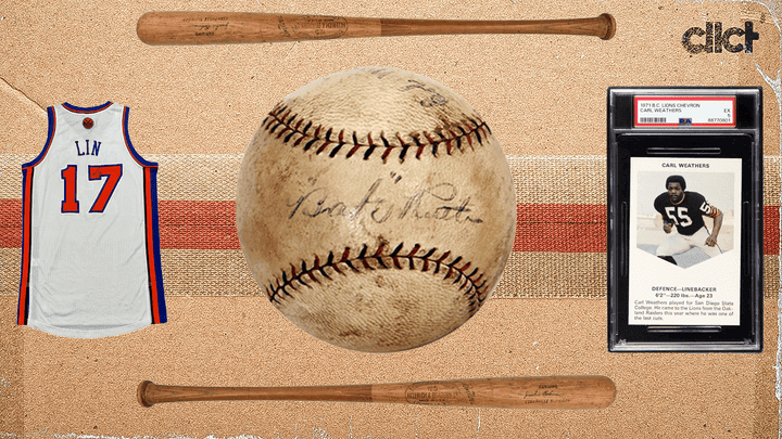 Cover Image for Auction preview: Babe Ruth signed home run ball, Jackie Robinson bat