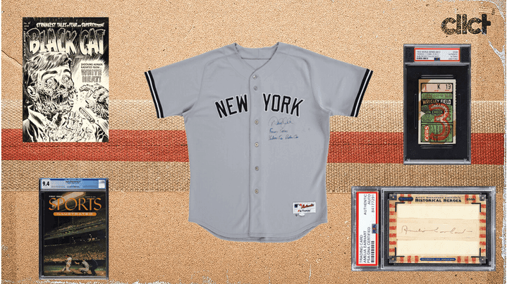 Cover Image for Auction recap: Derek Jeter worn uniform, rare Beatles LP