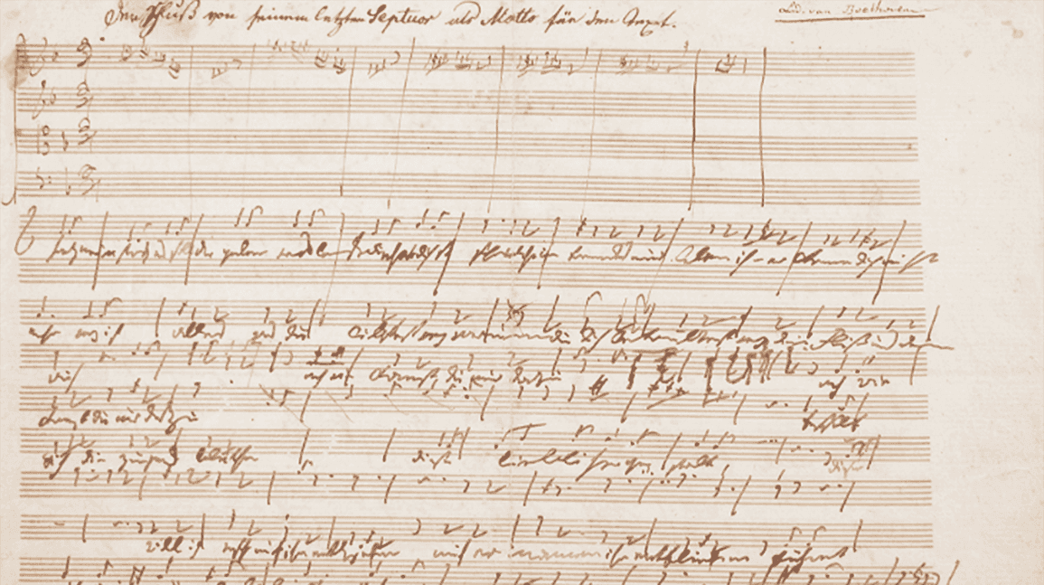 Cover Image for Signed Beethoven manuscript sells for $225k