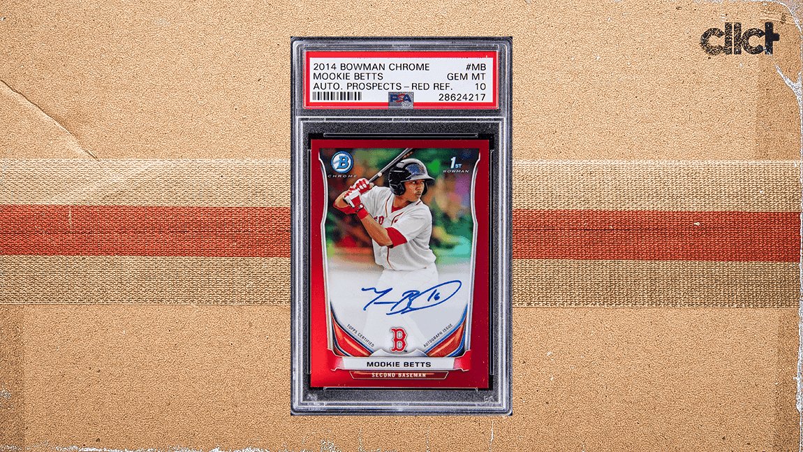 Mookie Betts Bowman Chrome Autograph sells for record $123k