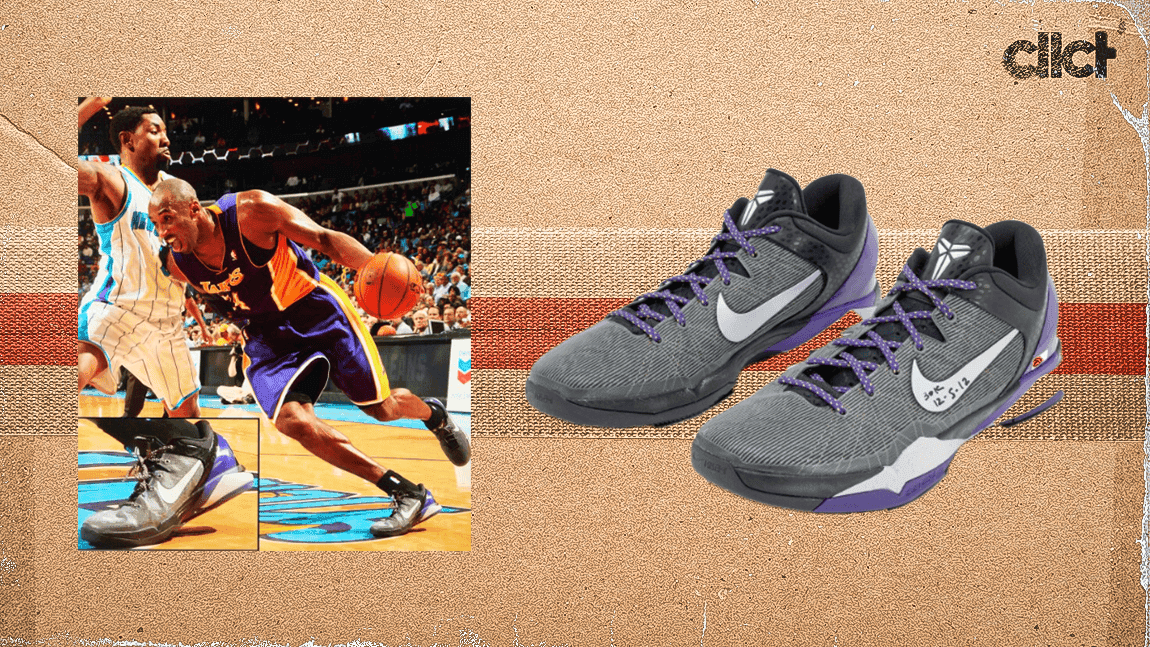 Cover Image for Kobe Bryant shoes from 30,000th-point game go to auction