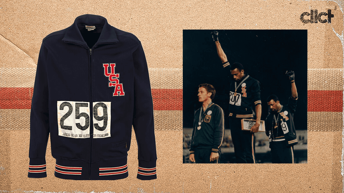 Cover Image for John Carlos' jacket from 1968 Olympic protest up for auction