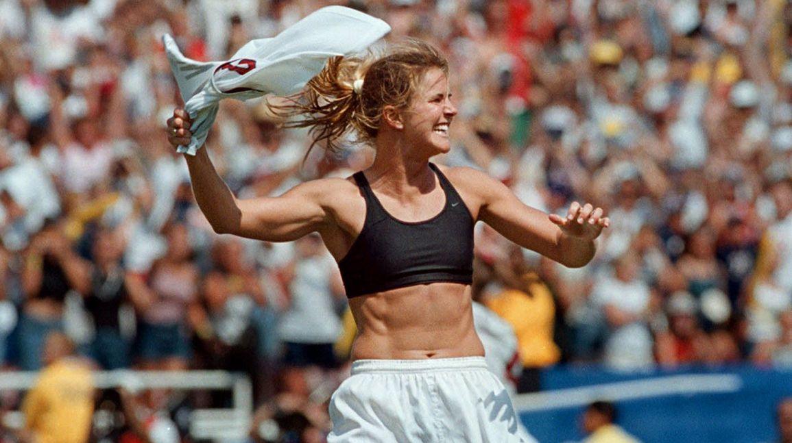Brandi Chastain's iconic sports bra could be worth $1 million — but would she ever sell?