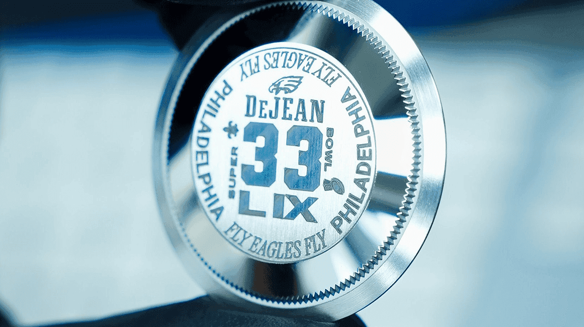 Cover Image for Cooper DeJean debuts custom Rolex ahead of Super Bowl LIX