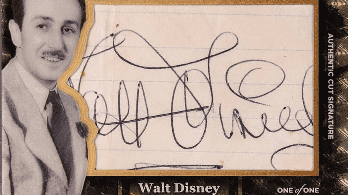 Cover Image for Walt Disney autograph seller reacts to cut selling for 400% more on Topps card