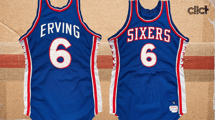 Julius Erving's first game-worn Sixers road jersey hits auction block