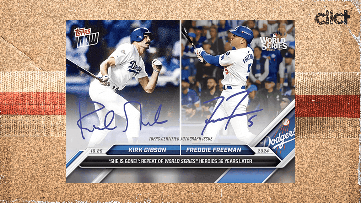 'Gibby, meet Freddie:' Topps NOW card commemorates Dodgers' World Series heroics