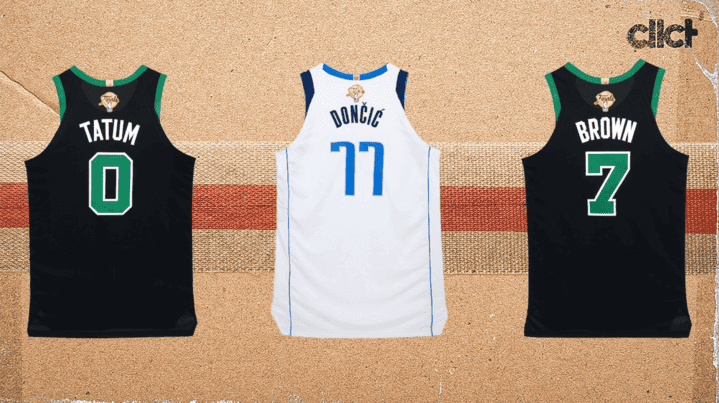 Cover Image for Six game-worn jerseys from NBA playoffs top $50k at Sotheby's