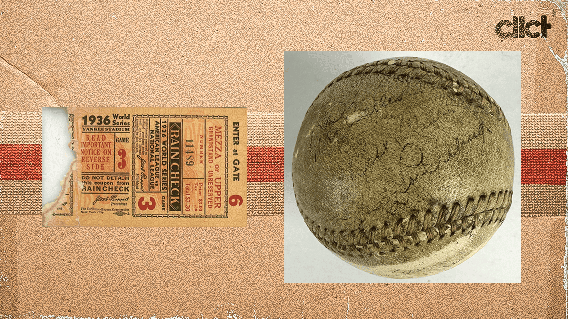 Cover Image for Lou Gehrig HR ball from 1936 World Series tops $80k