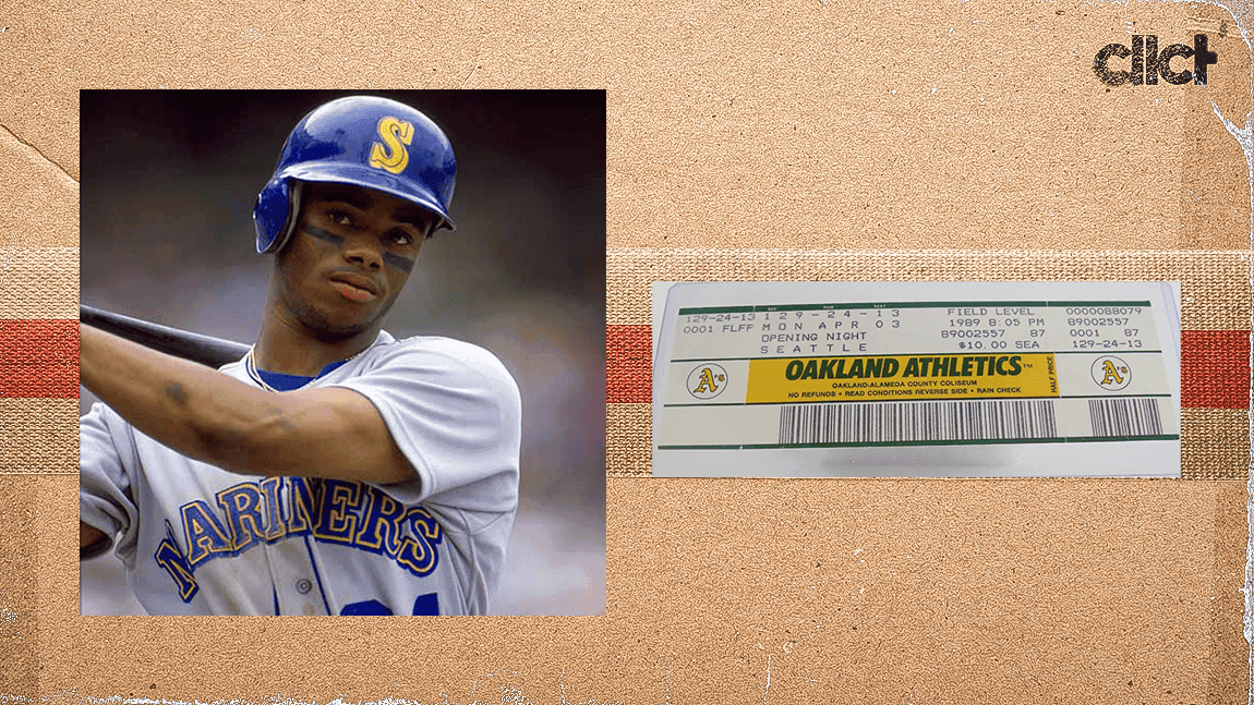 A's fan decides to 'clean house,' unearths ticket to Ken Griffey Jr.'s debut