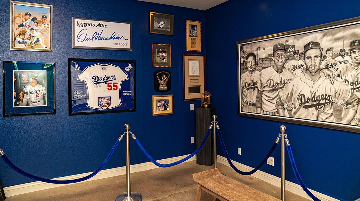 Dodgers legend Orel Hershiser opens memorabilia gallery