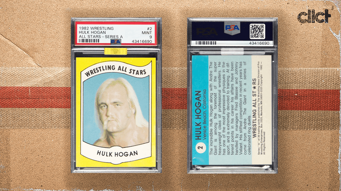 Cover Image for Hulk Hogan 1982 Wrestling All-Stars card sells for record $132k