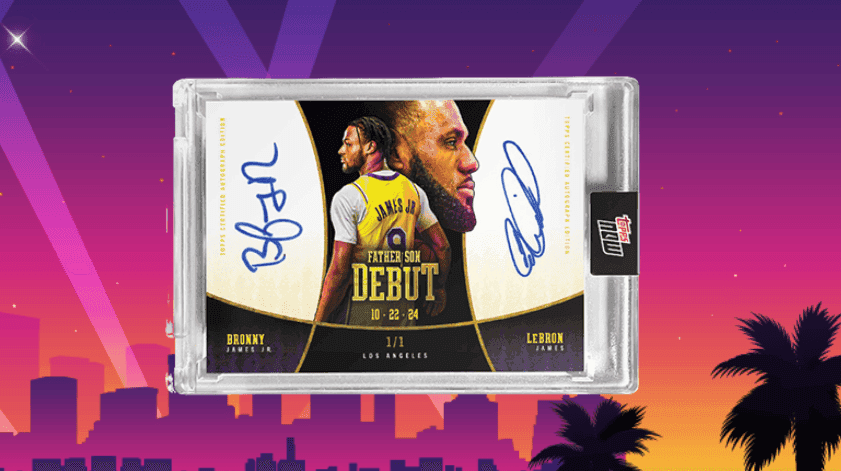 Topps NOW releases card for LeBron-Bronny moment