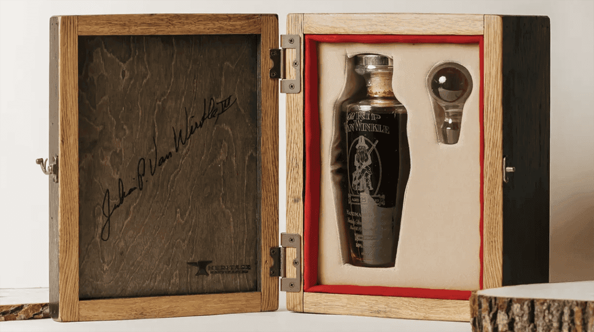 Signed bottle of Old Rip Van Winkle Bourbon sells for $37,200