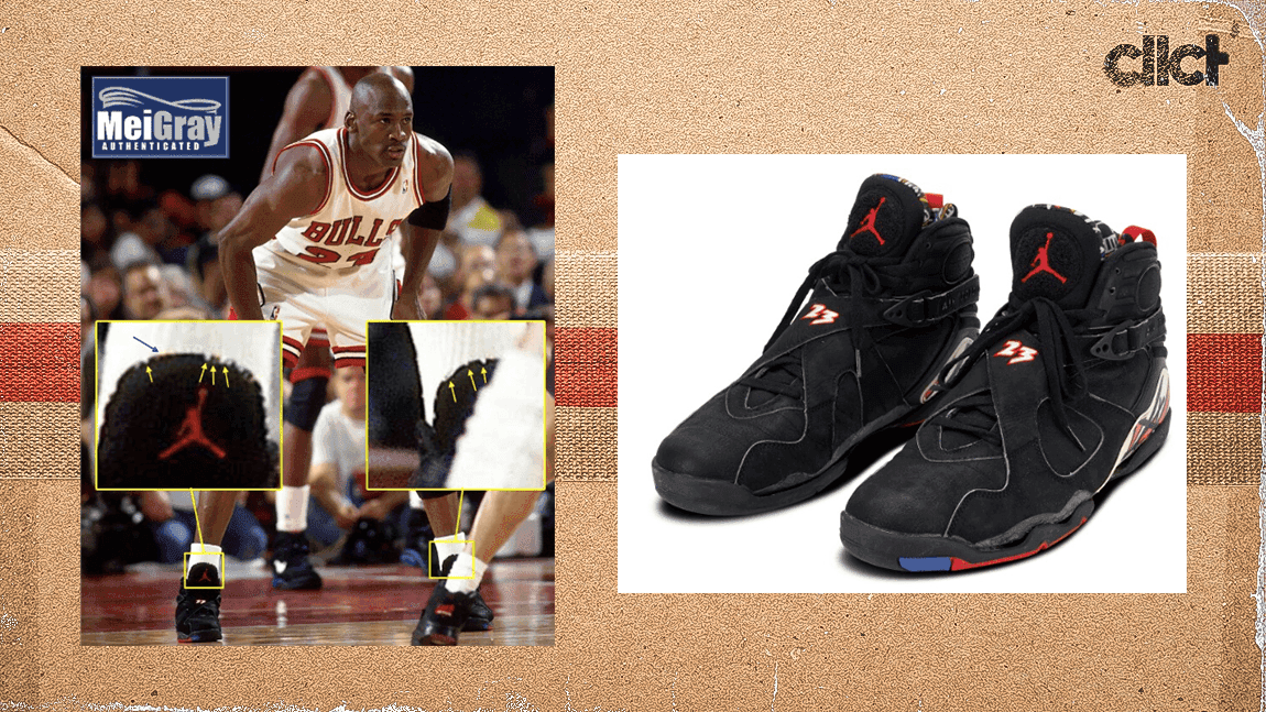 Cover Image for Michael Jordan shoes from 1993 NBA Finals up for bid