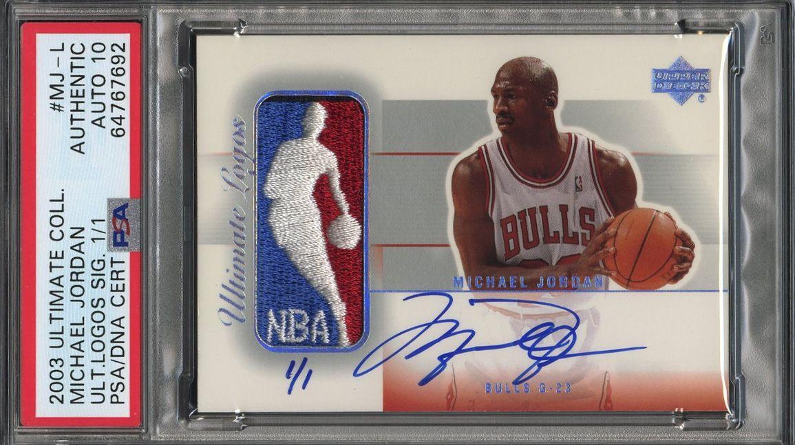 Cover Image for Michael Jordan 'Logoman' card offered in first public sale at Goldin