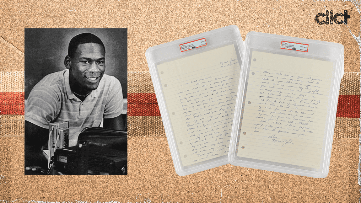 Cover Image for Michael Jordan's love letter from high school up for auction