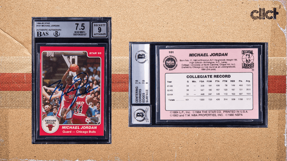 Beckett offers conflicting opinion on previously graded Michael Jordan-signed rookie