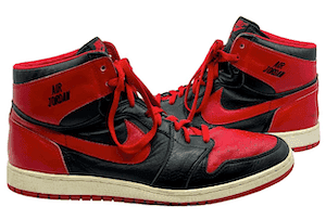 Cover Image for Air Jordan 1 prototypes sell for $325k at auction
