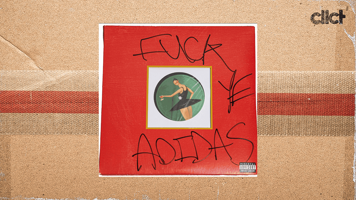 Kanye West album signed "F--K ADIDAS" up for auction