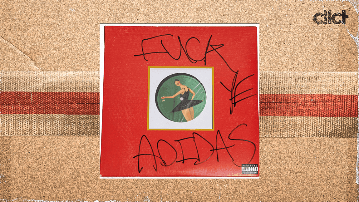 Cover Image for Kanye West album signed "F--K ADIDAS" up for auction