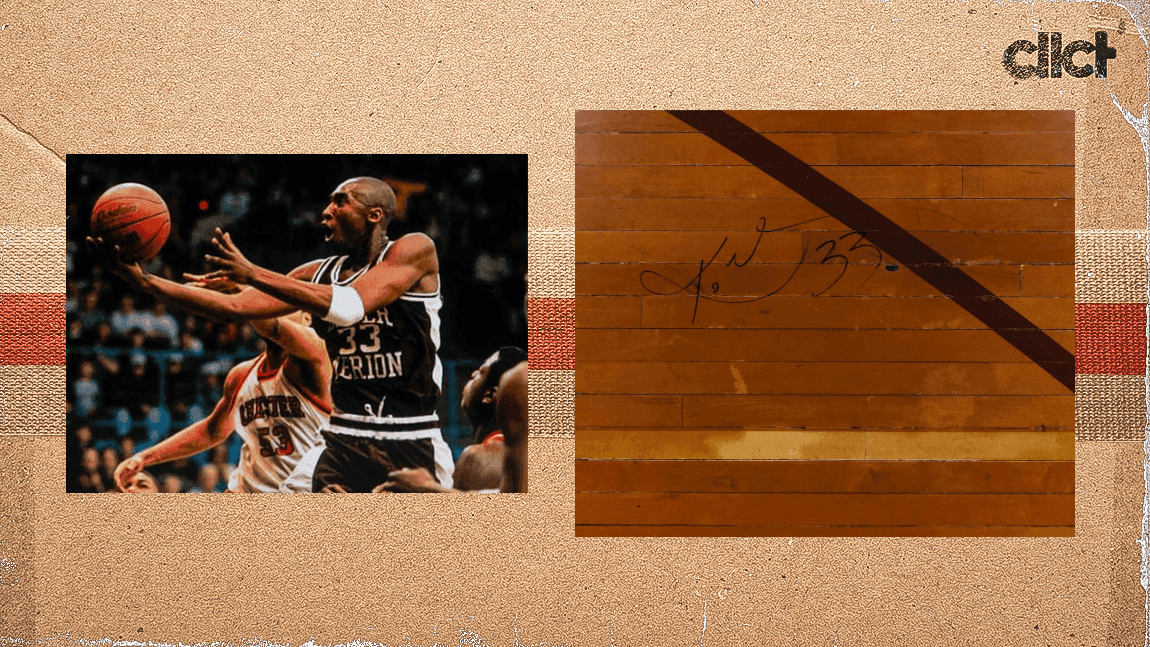 Cover Image for Piece of Kobe Bryant's high school court up for auction