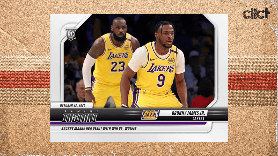 Panini Instant releases LeBron-Bronny cards from debut game