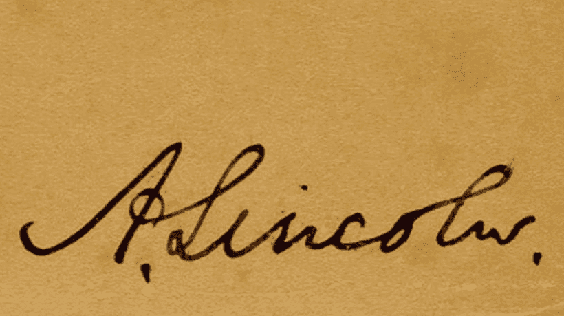 Abraham Lincoln card, signed weeks before his death, sells for $125,000