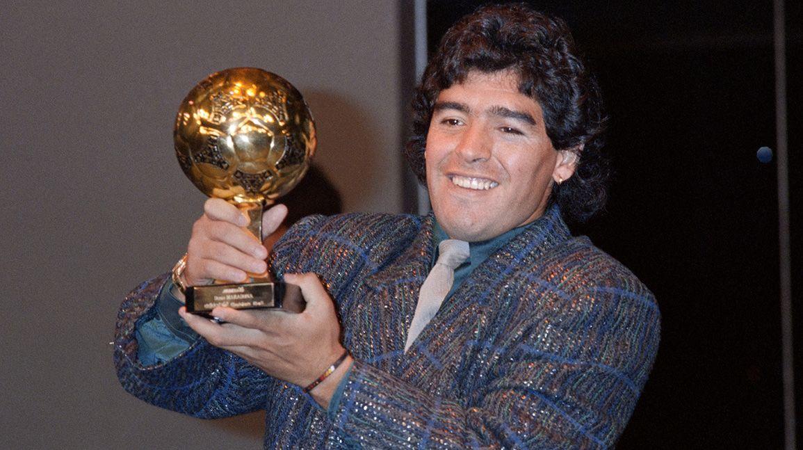 Cover Image for Maradona heirs sue to stop auction of 1986 Golden Ball trophy