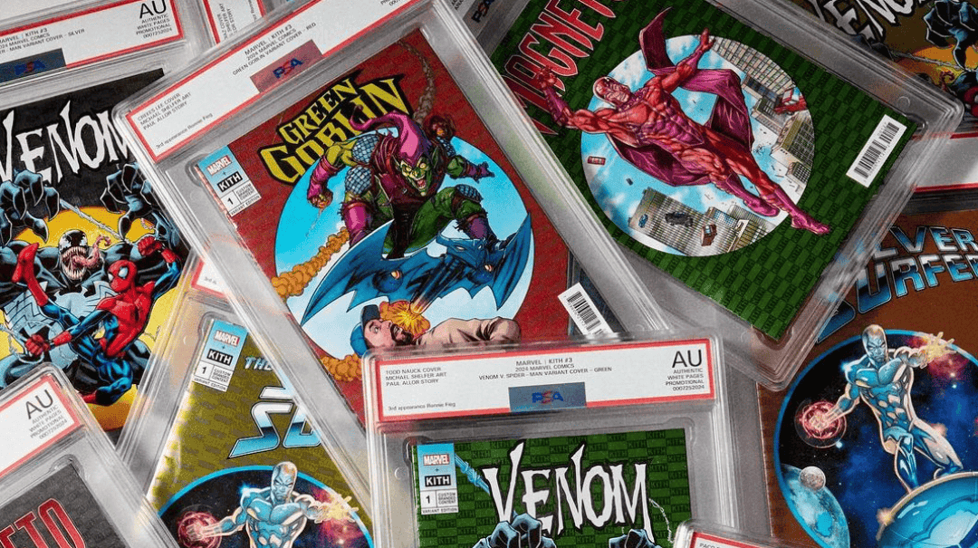 Cover Image for Kith-Marvel sneaker collaboration includes prototype PSA comic book holders