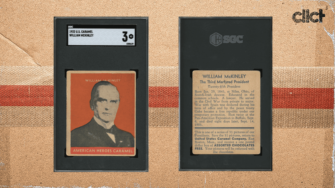 McKinley becomes first U.S. president to have card top $100k