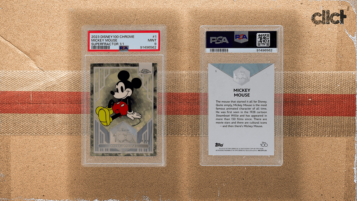 Mickey Mouse 2023 Topps Chrome card sells for record $500,000