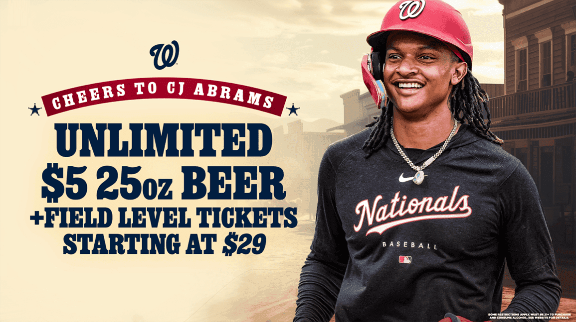 Nationals announce MLB's cheapest beer at 20 cents per ounce