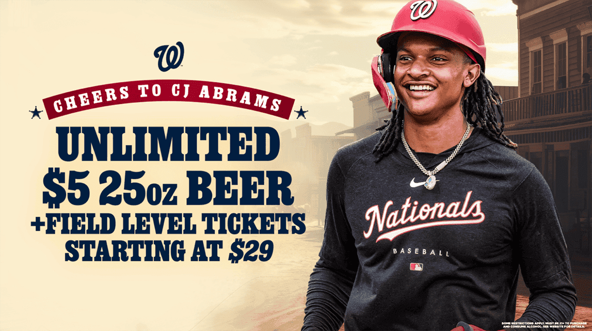 Cover Image for Nationals announce MLB's cheapest beer at 20 cents per ounce