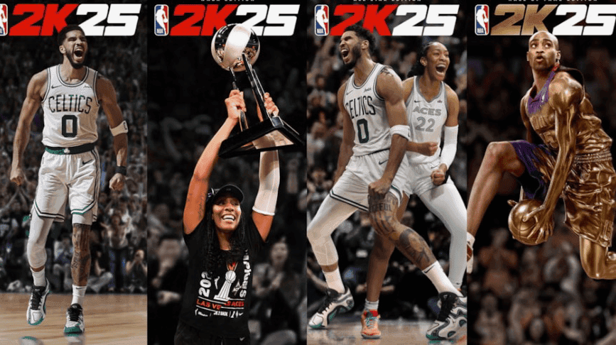 Cover Image for Jayson Tatum, A’ja Wilson named NBA 2K25 cover athletes