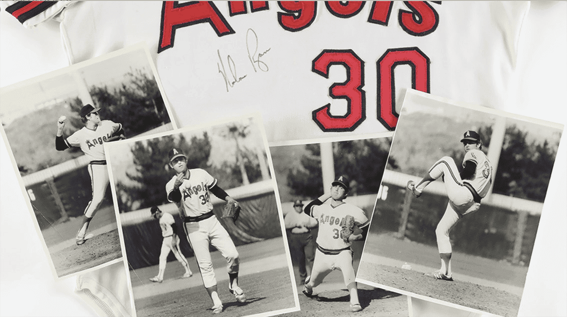 Nolan Ryan once pitched in a jersey given to him by a fan; It sold for $30,168