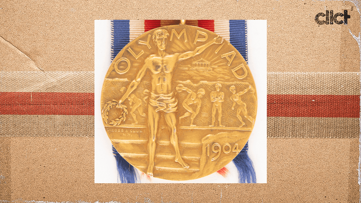 Cover Image for Gold medal from 1904 Olympics tops $540k at auction