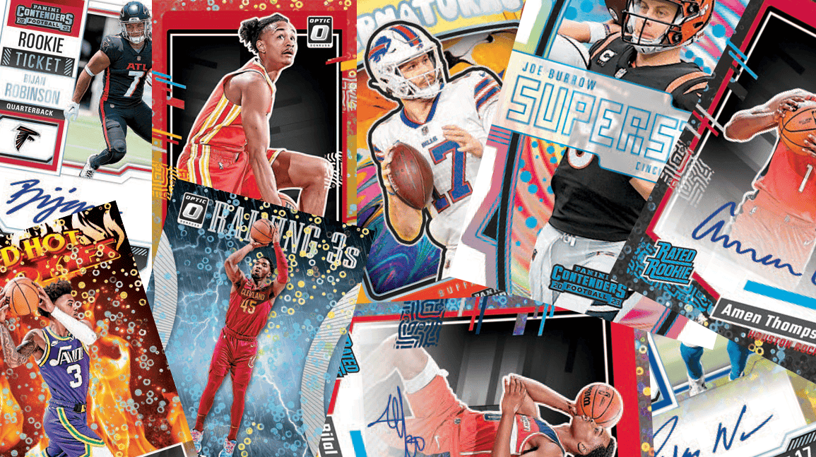 Cover Image for New sports card releases: 2023 Contenders Football, 2023-24 Optic Fast Break Basketball