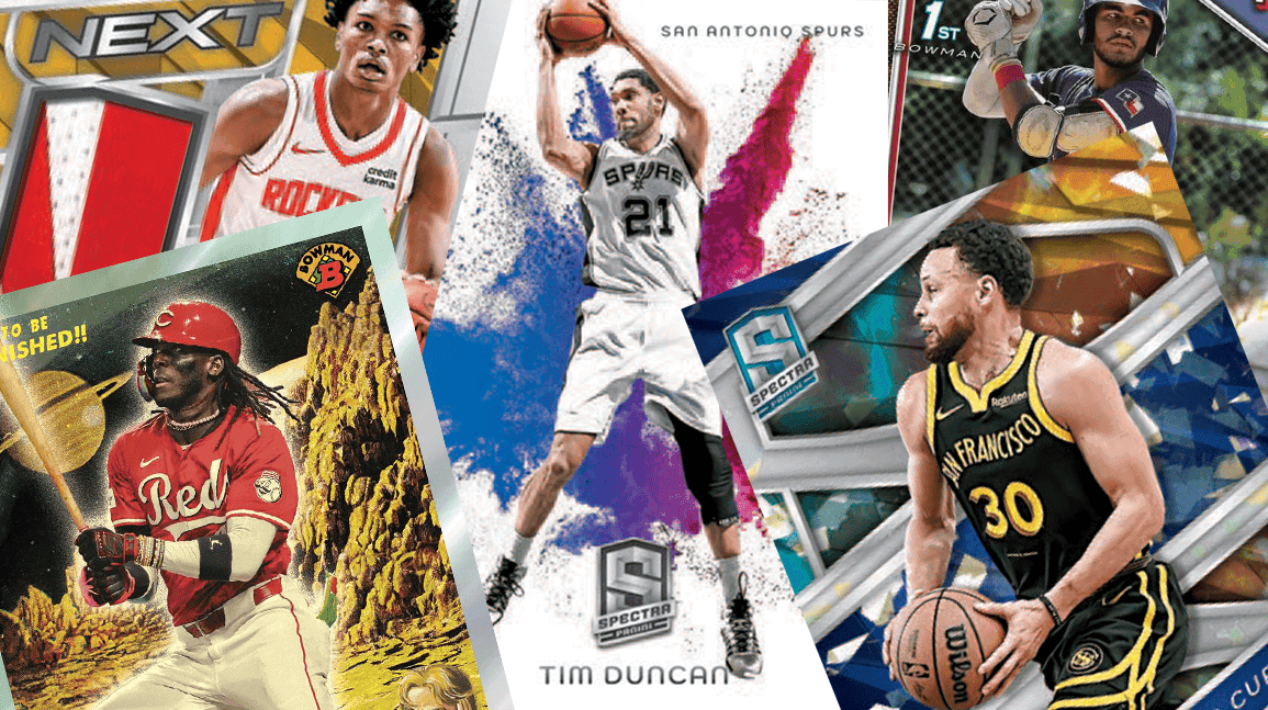 New sports card releases: 2024 Bowman Chrome Baseball, 2023-24 Spectra Basketball