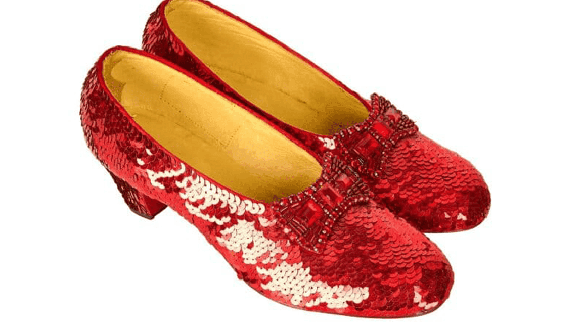 Replica 'Wizard of Oz' ruby slippers sell for $104k