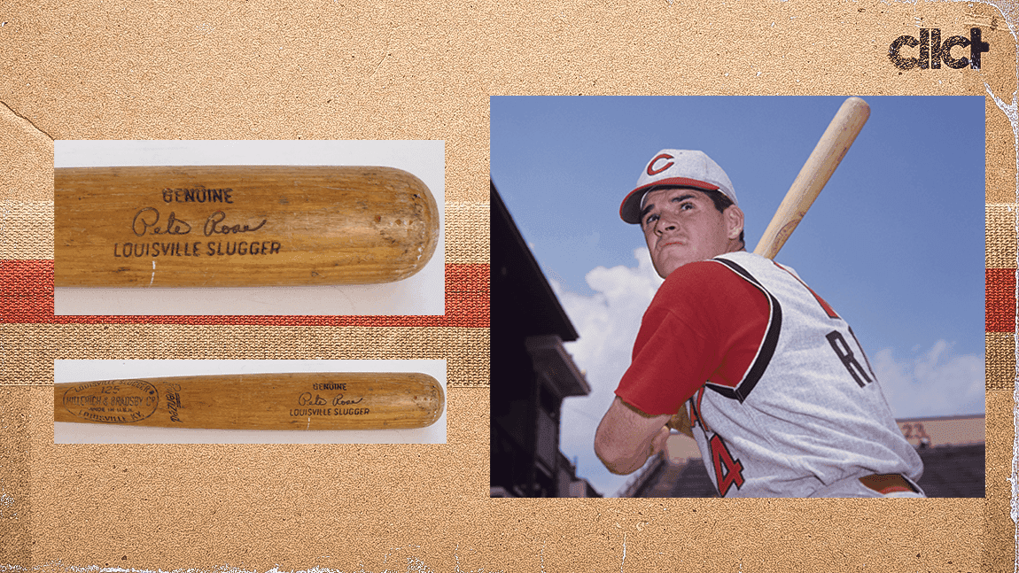 Cover Image for Pete Rose bat from 1966 sells for $22k