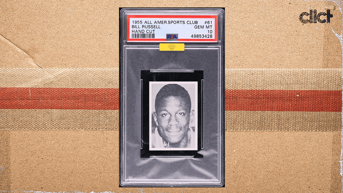 Cover Image for Bill Russell 1955 pre-rookie card sells for $19,800