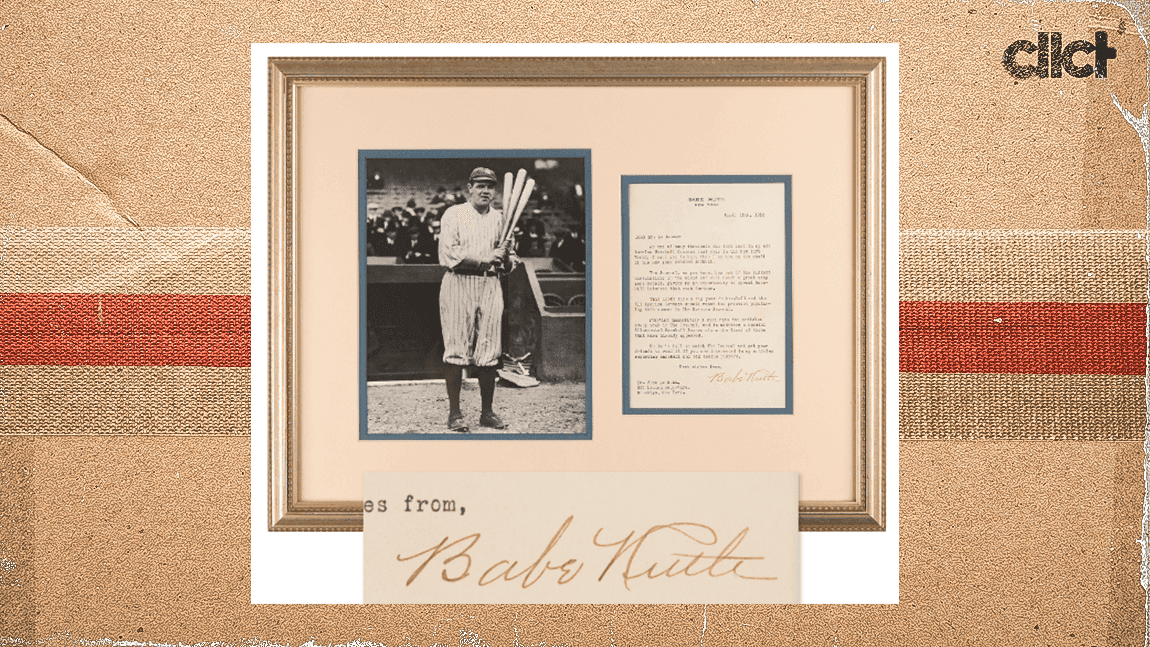 Babe Ruth's 1930 letter to contest winner sells for $7,499